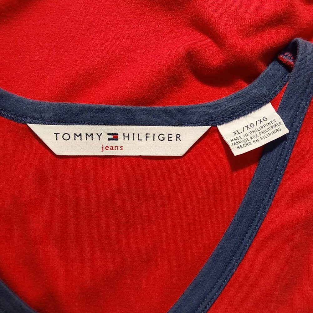 Tommy Hilfiger Red Sleeveless Comfy Tank Dress 100% Cotton Great Cond- XL - Picture 6 of 6